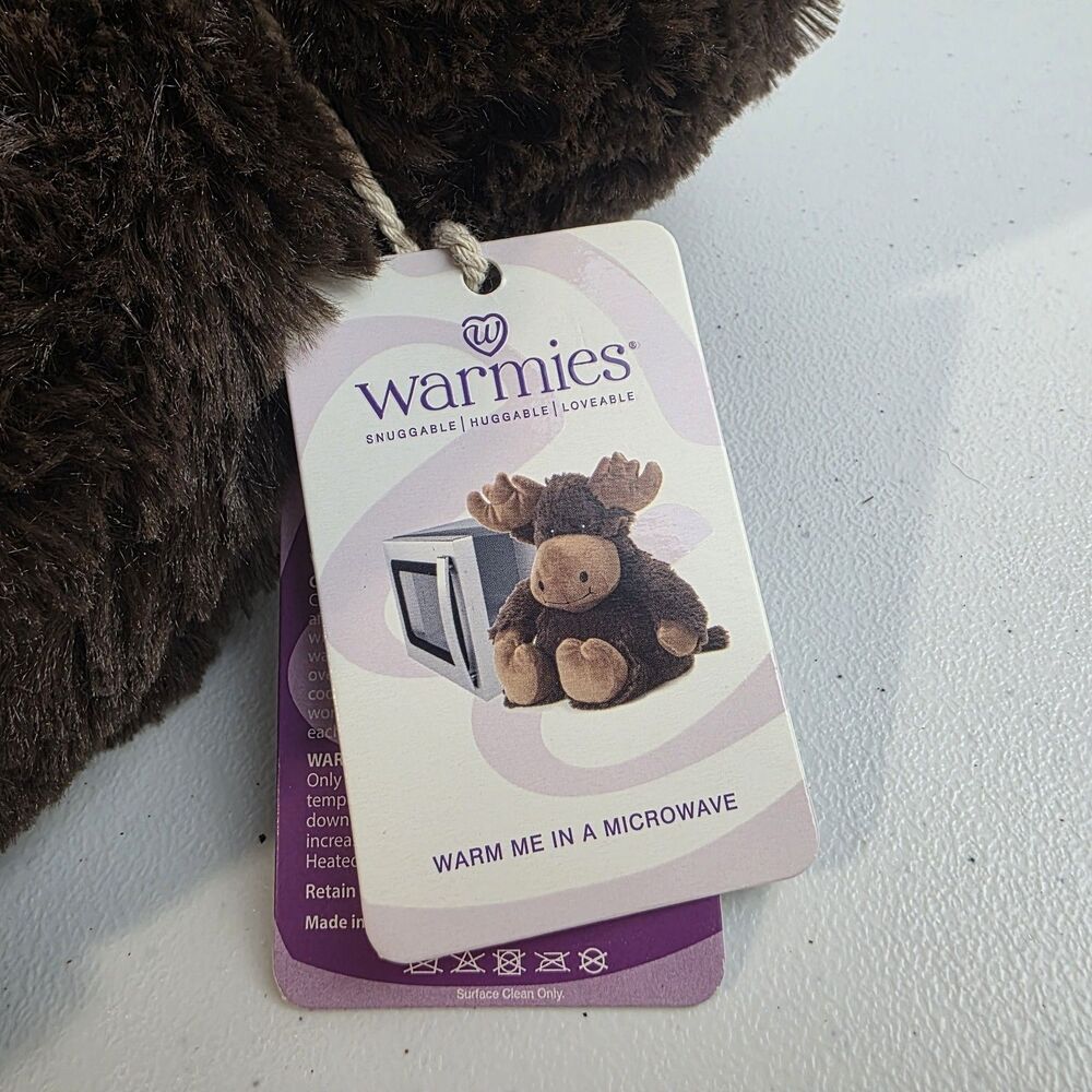 Warmies Moose Lavender Scent Soothing Microwave Heat Pack Weighted Plush 13" - Picture 6 of 6